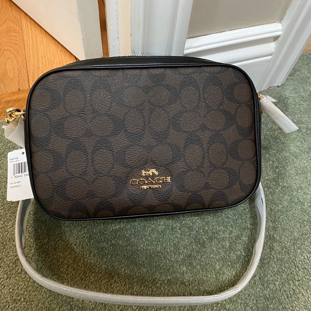 coach jes crossbody in signature canvas